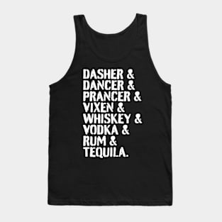 Reindeer and Alcohol List Tank Top